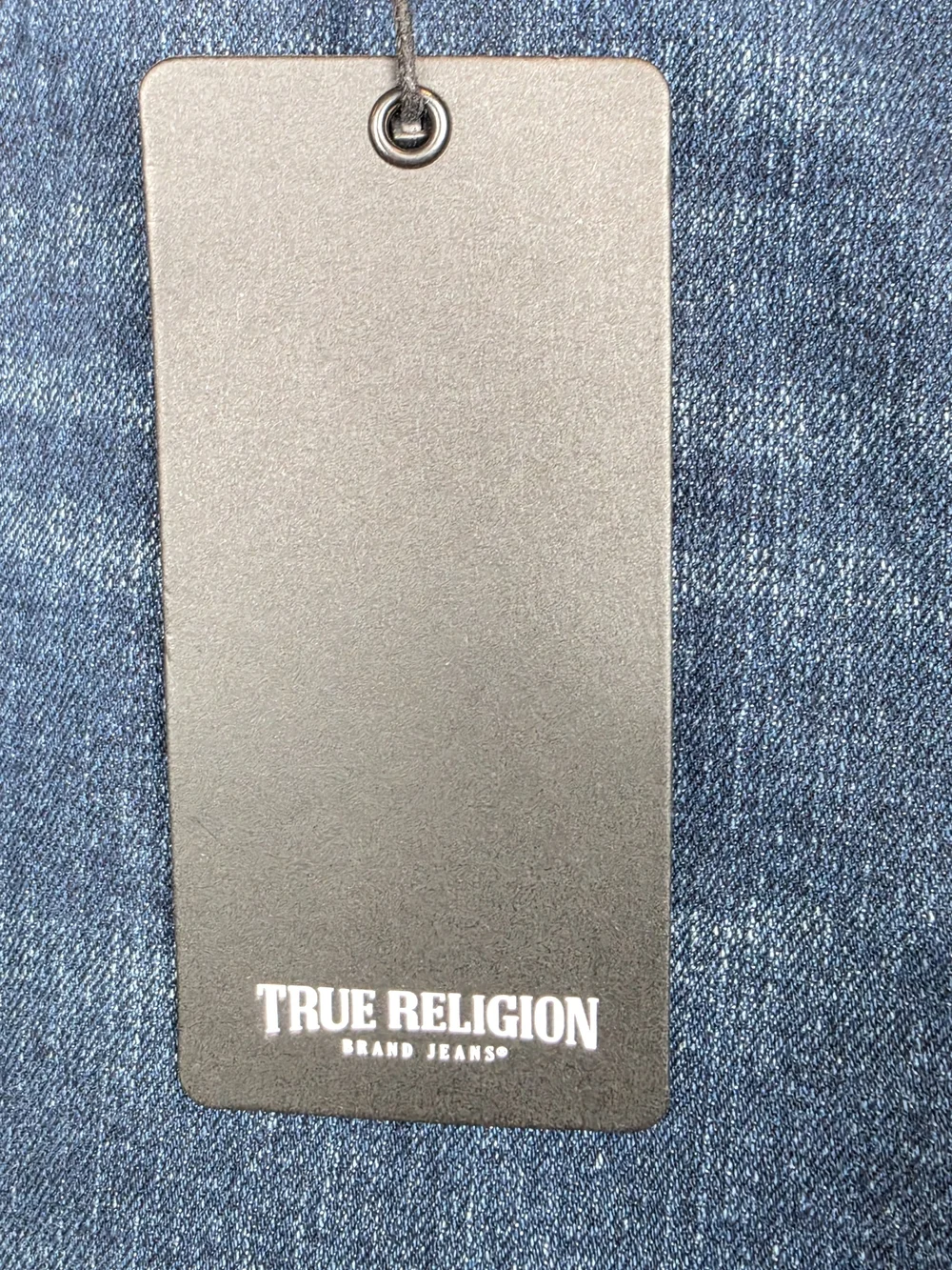 True Religion Geno Relaxed Slim Big T Flap Jeans Men's 36 Medium Wash NWT